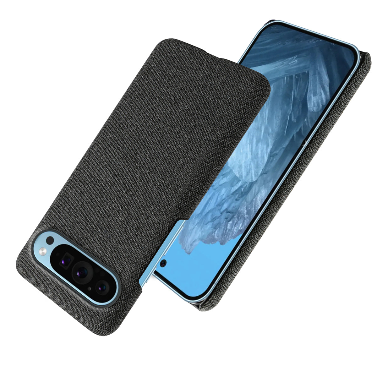 For Google Pixel 9 Case PC+Cloth Drop-resistant Phone Protective Cover For Google Pixel 9 Case PC+Cloth Drop-resistant Phone Protective Cover